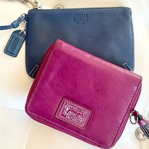 BOTH!!! Authentic Coach Leather SLG’s